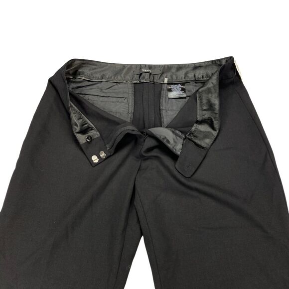 Neiman Marcus Trousers Pants Womens 8 Black Wide Leg Mid Rise Casual Classic Fit - Picture 3 of 15